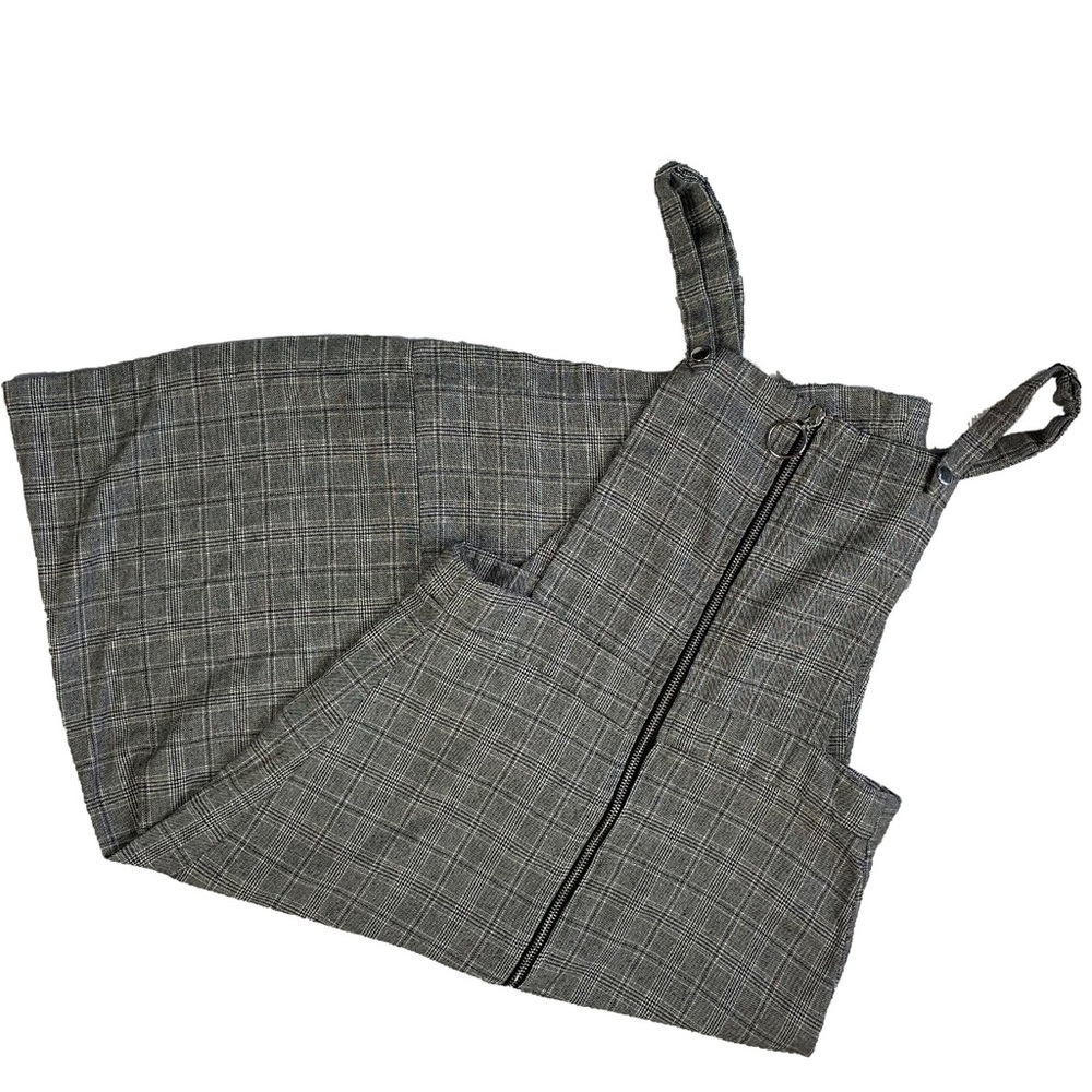 Gingham pinafore dress